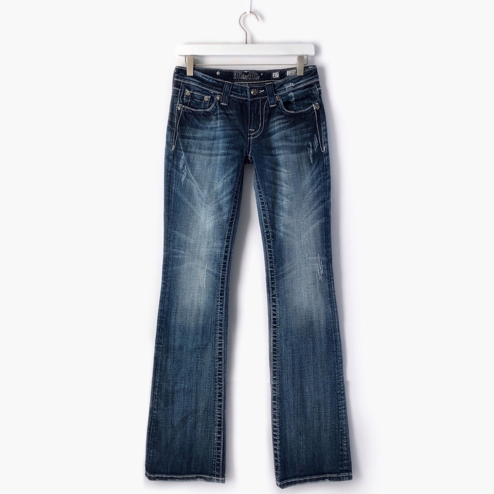 miss me embellished cross bootcut jeans